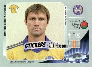 Figurina Dmitri Likhtarovich - UEFA Champions League 2012-2013 - Panini