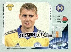 Cromo Edgar Olekhnovich - UEFA Champions League 2012-2013 - Panini