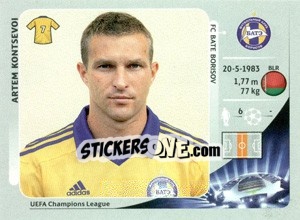 Cromo Artem Kontsevoi - UEFA Champions League 2012-2013 - Panini