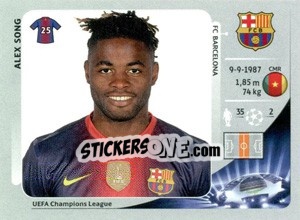 Figurina Alex Song - UEFA Champions League 2012-2013 - Panini