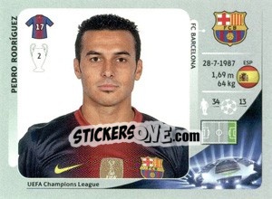 Sticker Pedro Rodríguez - UEFA Champions League 2012-2013 - Panini