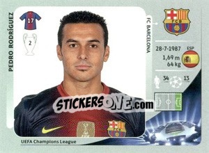 Sticker Pedro Rodríguez - UEFA Champions League 2012-2013 n. 457 - Panini