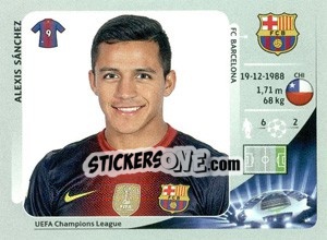 Sticker Alexis Sánchez - UEFA Champions League 2012-2013 - Panini