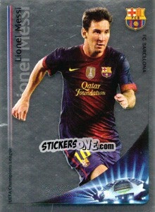 Sticker Lionel Messi - Key Player - UEFA Champions League 2012-2013 - Panini