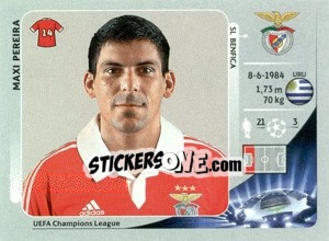 Sticker Maxi Pereira - UEFA Champions League 2012-2013 - Panini