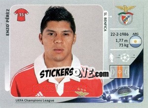 Sticker Enzo Pérez - UEFA Champions League 2012-2013 n. 470 - Panini
