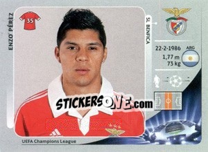 Cromo Enzo Pérez - UEFA Champions League 2012-2013 - Panini