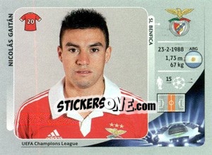 Cromo Nicolás Gaitán - UEFA Champions League 2012-2013 - Panini