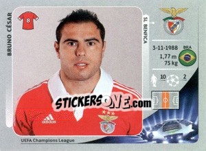 Sticker Bruno César - UEFA Champions League 2012-2013 n. 473 - Panini