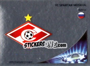 Sticker FC Spartak Moskva Badge - UEFA Champions League 2012-2013 n. 480 - Panini