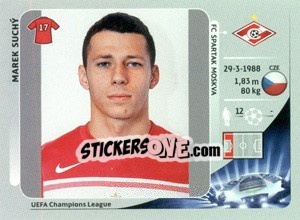 Sticker Marek Suchý - UEFA Champions League 2012-2013 n. 483 - Panini
