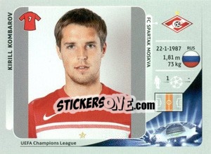 Sticker Kirill Kombarov - UEFA Champions League 2012-2013 n. 486 - Panini