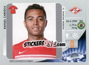 Sticker Rafael Carioca - UEFA Champions League 2012-2013 - Panini