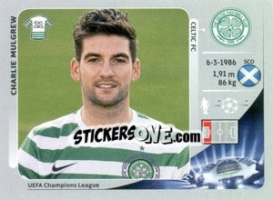 Sticker Charlie Mulgrew - UEFA Champions League 2012-2013 n. 500 - Panini