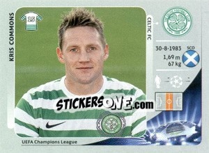 Sticker Kris Commons - UEFA Champions League 2012-2013 n. 506 - Panini