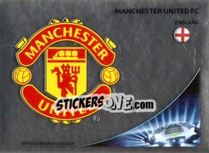 Sticker Manchester United FC Badge - UEFA Champions League 2012-2013 n. 516 - Panini