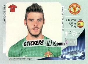 Sticker David de Gea - UEFA Champions League 2012-2013 n. 517 - Panini