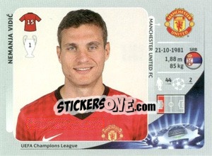 Sticker Nemanja Vidic - UEFA Champions League 2012-2013 n. 518 - Panini