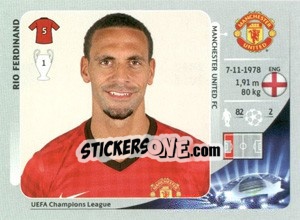 Sticker Rio Ferdinand - UEFA Champions League 2012-2013 n. 519 - Panini