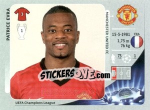 Sticker Patrice Evra - UEFA Champions League 2012-2013 n. 520 - Panini