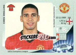 Sticker Chris Smalling - UEFA Champions League 2012-2013 n. 522 - Panini