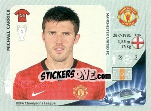 Sticker Michael Carrick - UEFA Champions League 2012-2013 n. 523 - Panini