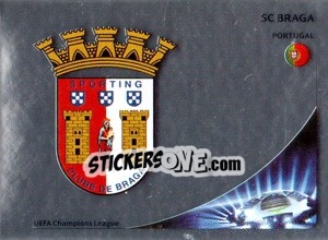 Sticker SC Braga Badge - UEFA Champions League 2012-2013 - Panini