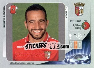 Sticker Rúben Amorim - UEFA Champions League 2012-2013 - Panini