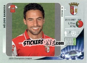 Sticker Hélder Barbosa - UEFA Champions League 2012-2013 n. 548 - Panini