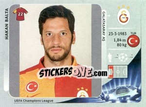 Sticker Hakan Balta - UEFA Champions League 2012-2013 n. 554 - Panini
