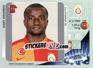 Sticker Dany Nounkeu - UEFA Champions League 2012-2013 - Panini