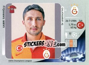 Figurina Sabri Sarioğlu - UEFA Champions League 2012-2013 - Panini