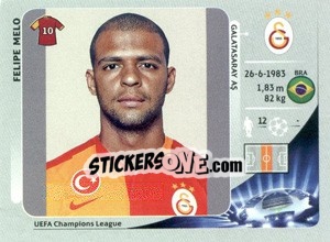 Sticker Felipe Melo - UEFA Champions League 2012-2013 n. 561 - Panini