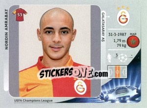 Sticker Nordin Amrabat - UEFA Champions League 2012-2013 n. 563 - Panini