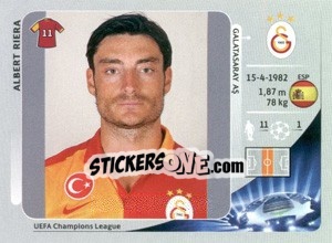 Sticker Albert Riera - UEFA Champions League 2012-2013 - Panini