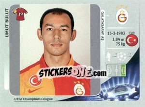 Sticker Umut Bulut - UEFA Champions League 2012-2013 - Panini