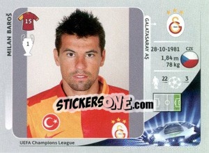 Sticker Milan Baroš - UEFA Champions League 2012-2013 n. 567 - Panini