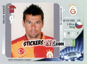 Sticker Milan Baroš - UEFA Champions League 2012-2013 - Panini