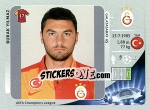 Sticker Burak Yilmaz - UEFA Champions League 2012-2013 n. 568 - Panini