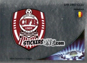 Cromo CFR 1907 Cluj Badge - UEFA Champions League 2012-2013 - Panini