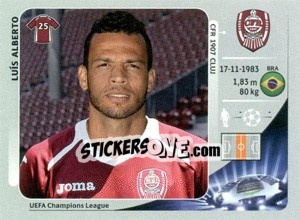Sticker Luís Alberto - UEFA Champions League 2012-2013 n. 578 - Panini
