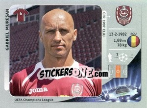 Sticker Gabriel Mureşan - UEFA Champions League 2012-2013 - Panini