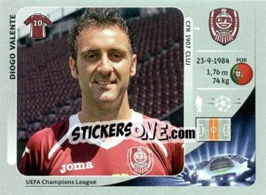 Sticker Diogo Valente - UEFA Champions League 2012-2013 - Panini