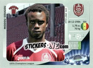 Sticker Modou Sougou - UEFA Champions League 2012-2013 n. 585 - Panini