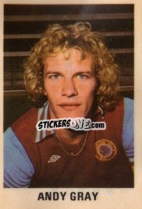 Sticker Andy Gray - Soccer Stars 1980
 - FKS