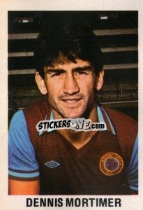 Sticker Dennis Mortimer - Soccer Stars 1980
 n. 24 - FKS