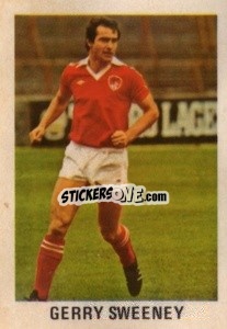 Sticker Gerry Sweeney - Soccer Stars 1980
 n. 63 - FKS