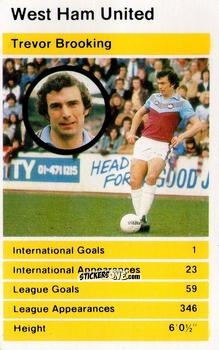 Cromo Trevor Brooking - British Stars Set 2 1980
 n. 30 - Top Trumps