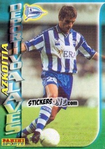 Sticker Jorge Azkoitia - Fùtbol Trading cards 1998-1999 n. 12 - Panini