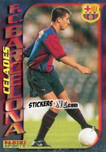 Sticker Albert Celades - Fùtbol Trading cards 1998-1999 n. 53 - Panini